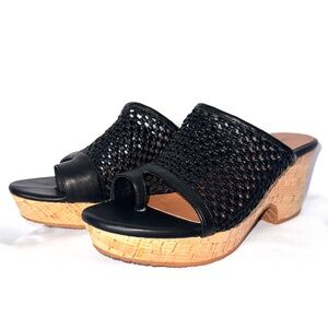 BareTraps Bethie Black Wedge Sandal 8